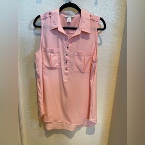 WHBM - Sleeveless Tunic with Buttons